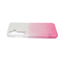 Etui Jelly Case SHINING HQ na telefon Samsung Galaxy S24 5G SM-S921 srebrno-różowe