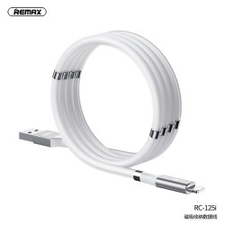 Kabel USB - LIGHTNING przewód 1m REMAX Z MAGNESAMI biały