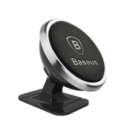 Uchwyt samochodowy magnetyczny do kokpitu na telefon / smartfon / nawigację / GPS BASEUS srebrny