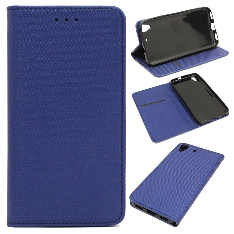 Etui Smart Magnet na telefon Huawei Y6 SCL-L01 granatowy