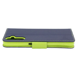 Etui Fancy Diary na telefon Samsung Galaxy A14 4G A145 / 5G A146 granatowe