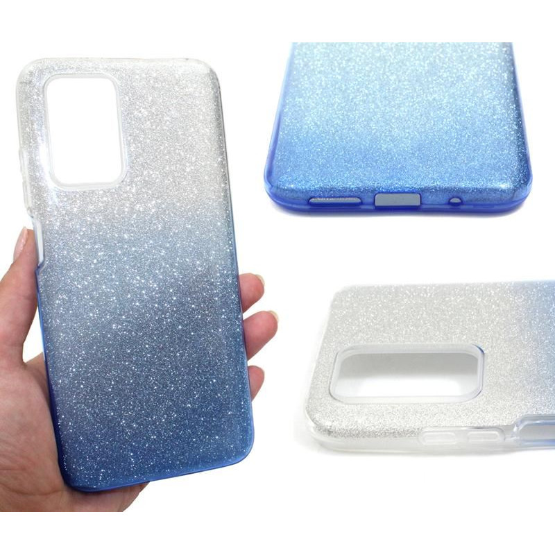 Etui Jelly Case SHINING HQ na telefon Xiaomi Redmi 10 21061119DG / Note 11 4G 2201117TY srebrno-niebieskie