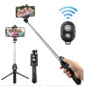 Uchwyt SELFIE STICK BLUETOOTH na telefon smartfon kamerę sportową MONOPOD TRIPOD + PILOT długość 19-67cm