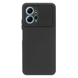Etui SILICONE LENS na telefon Xiaomi Redmi Note 12 4G LTE MZB0E7NEU MZB0DOBEU czarne