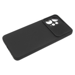 Etui SILICONE LENS na telefon Xiaomi Redmi Note 12 4G LTE MZB0E7NEU MZB0DOBEU czarne