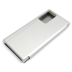 Etui Flip Clear VIEW na telefon Samsung Galaxy Note 20 Ultra N985 / 5G N986 srebrne