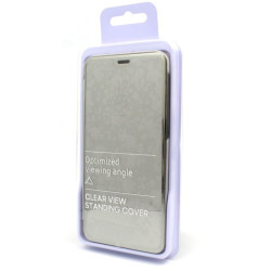 Etui Flip Clear VIEW na telefon Samsung Galaxy Note 20 Ultra N985 / 5G N986 srebrne