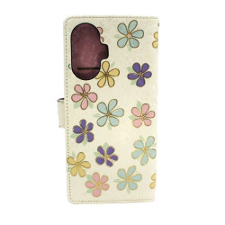 Etui Smart Crazy RFID na telefon Realme C55 RMX3710 kwiatki