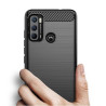 Etui Bumper Carbon Lux na telefon motorola moto g60 / g40 fusion czarne