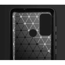 Etui Bumper Carbon Lux na telefon motorola moto g60 / g40 fusion czarne