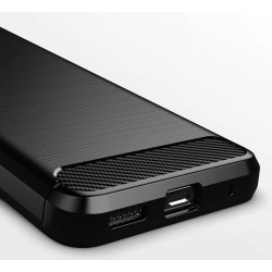 Etui Bumper Carbon Lux na telefon motorola moto g60 / g40 fusion czarne