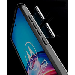 Etui Bumper Carbon Lux na telefon motorola moto g60 / g40 fusion czarne