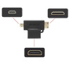 Przejściówka Adapter z HDMI żeński na mini HDMI miniHDMI męski i micro HDMI microHDMI męski UGREEN 3w1