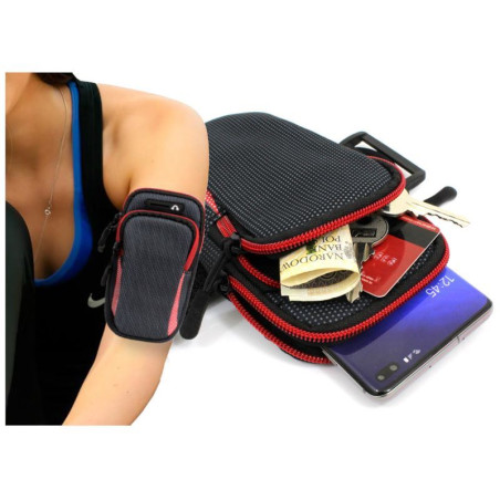Pokrowiec opaska na ramię na telefon ARMBAND 6,5" czerwony