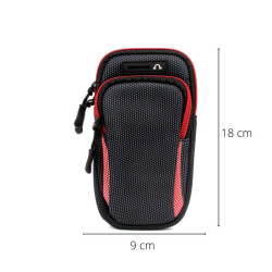 Pokrowiec opaska na ramię na telefon ARMBAND 6,5" czerwony