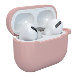 Etui na douszne słuchawki bezprzewodowe Apple AirPods 3 różowe z haczykiem