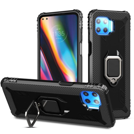 Etui pancerne Ring Carbon na telefon motorola moto g 5G + czarne