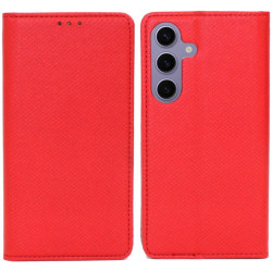 Etui Smart Magnet na telefon Samsung Galaxy S24+ 5G S926 czerwone