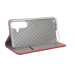 Etui Smart Magnet na telefon Samsung Galaxy S24+ 5G S926 czerwone