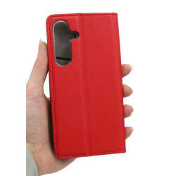 Etui Smart Magnet na telefon Samsung Galaxy S24+ 5G S926 czerwone