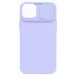 Etui SILICONE LENS na telefon Apple iPhone 14+ A2886 jasnofioletowe