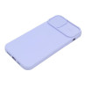 Etui SILICONE LENS na telefon Apple iPhone 14+ A2886 jasnofioletowe