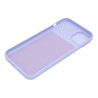 Etui SILICONE LENS na telefon Apple iPhone 14+ A2886 jasnofioletowe