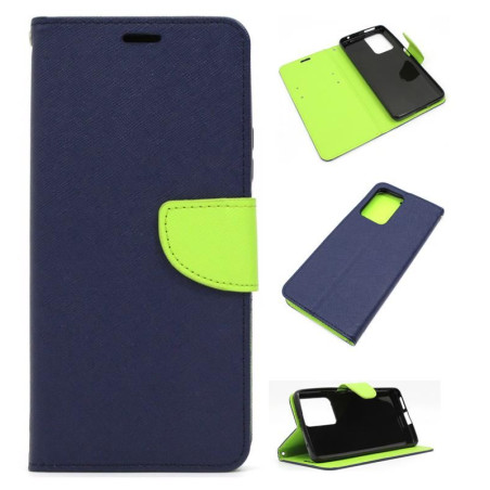 Etui Fancy Diary na telefon Xiaomi 11T / 11T Pro 5G granatowe