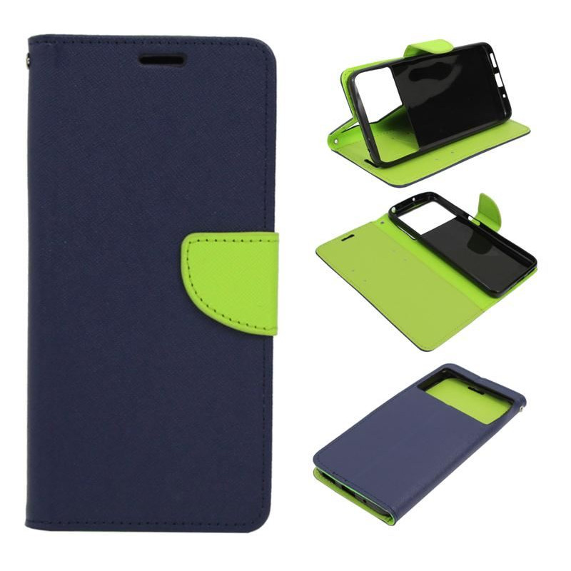 Etui Fancy Diary na telefon Xiaomi Poco M5 4G granatowe