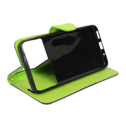 Etui Fancy Diary na telefon Xiaomi Poco M5 4G granatowe