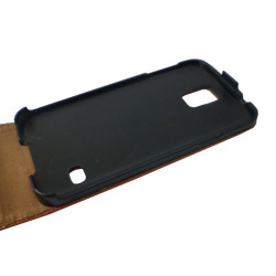 Etui BOOK Elegance PIONOWE na telefon Samsung Galaxy S5 G900 brązowe