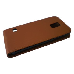 Etui BOOK Elegance PIONOWE na telefon Samsung Galaxy S5 G900 brązowe