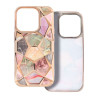 Etui luksusowe geometryczne 3D TWINKI na telefon Apple iPhone 16 A3287 złote