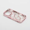 Etui luksusowe geometryczne 3D TWINKI na telefon Apple iPhone 16+ A3290 różowe