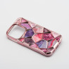 Etui luksusowe geometryczne 3D TWINKI na telefon Apple iPhone 16+ A3290 różowe