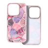 Etui luksusowe geometryczne 3D TWINKI na telefon Apple iPhone 16+ A3290 różowe