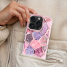 Etui luksusowe geometryczne 3D TWINKI na telefon Apple iPhone 16+ A3290 różowe
