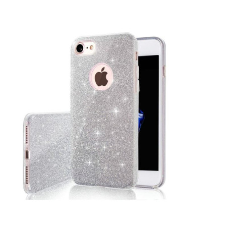Etui Jelly Case SHINING HQ na telefon Apple iPhone 16 Pro A3293 srebrne