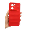 ETUI PANCERNE PHANTOM na telefon Xiaomi 13T / 13T Pro 5G / Redmi K60 Ultra 5G czerwone
