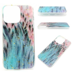 Etui Gold Glam na telefon Apple iPhone 13 A2482 peacock