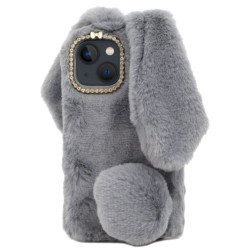 Etui Nakładka 3D RABBIT na telefon Apple iPhone 14 A2882 / 13 A2482 szare