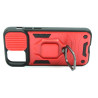 Etui PANCERNE RING LENS na telefon Apple iPhone 13 Mini A2628 czerwone