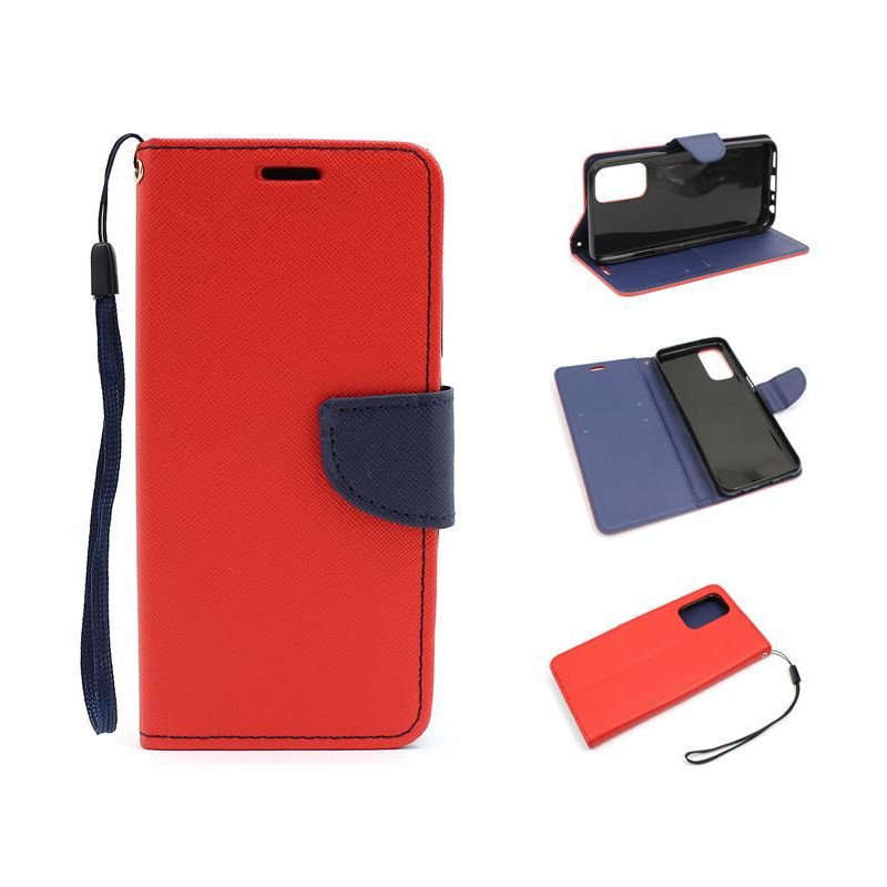Etui Fancy Diary na telefon OPPO A54 5G CPH2195 / A74 5G CPH2197 / A93 5G PEHM00 czerwone