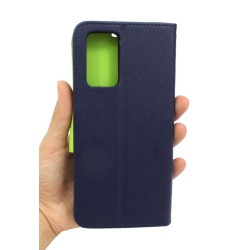 Etui Fancy Diary na telefon OPPO A54 5G CPH2195 / A74 5G CPH2197 / A93 5G PEHM00 granatowe
