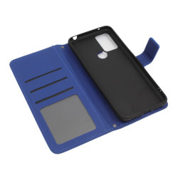 Etui Smart Flower na telefon TCL 305 6102A / 306 6102H / 30E 6127A / 305i 5164D / 30SE 4G 6165 granatowe