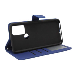 Etui Smart Flower na telefon TCL 305 6102A / 306 6102H / 30E 6127A / 305i 5164D / 30SE 4G 6165 granatowe