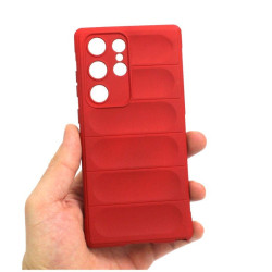 ETUI PANCERNE PHANTOM na telefon Samsung Galaxy S23 Ultra S918 czerwone