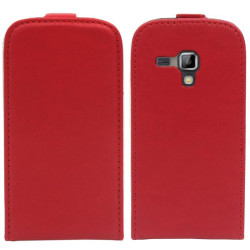Etui pionowe z klapką SLIM FLEX na telefon Samsung Galaxy Trend S7560 / Duos S7562 / Trend+ S7580 S7582 czerwone