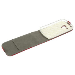 Etui pionowe z klapką SLIM FLEX na telefon Samsung Galaxy Trend S7560 / Duos S7562 / Trend+ S7580 S7582 czerwone