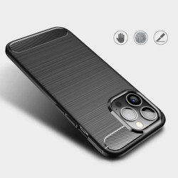 Etui Bumper Carbon Lux na telefon Apple iPhone 13 Pro A2638 czarne